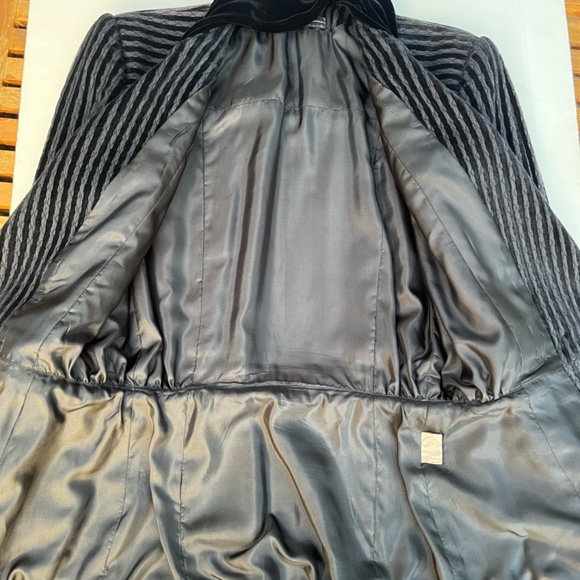 Dimitri Couture Blazer - Black velvet striped 8 vintage - Excellent condition! - Picture 7 of 15